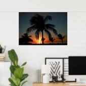 Palm Tree Sunset Poster (Heimbüro)