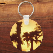 Palm Tree Sunset Schlüsselanhänger (Vorderseite)