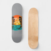 Palm Tree Sunset Skateboard (Vorderseite)