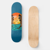 Palm Tree Sunset Skateboard (Vorderseite)