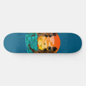 Palm Tree Sunset Skateboard (Horizontal)
