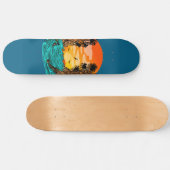Palm Tree Sunset Skateboard (Horizontal)