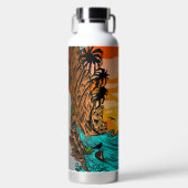 Palm Tree Sunset Trinkflasche (Vorderseite)