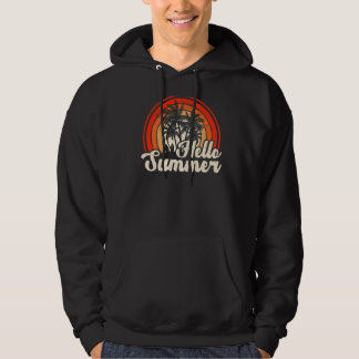Palm Tree Sunset Vintag Retro Beach Ferienhaus Hoodie
