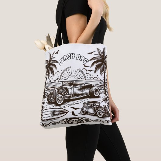 Palm Tree Surf Ride Coloring Tasche (Von Nahem)