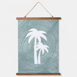 Palm Tree Tapesta Wandteppich Mit Holzrahmen