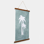 Palm Tree Tapesta Wandteppich Mit Holzrahmen (Gewinkelt)