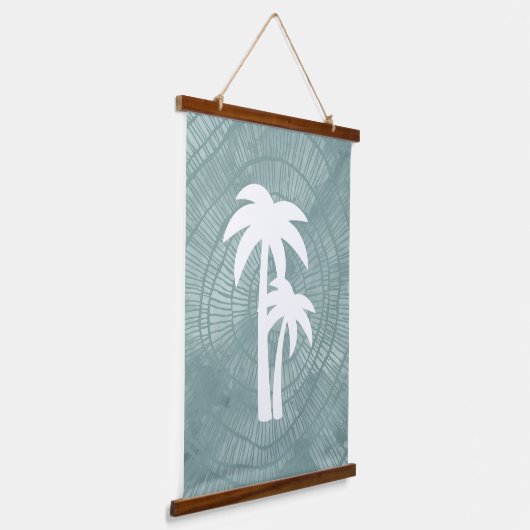 Palm Tree Tapesta Wandteppich Mit Holzrahmen (Gewinkelt)