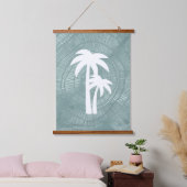 Palm Tree Tapesta Wandteppich Mit Holzrahmen (Schlafzimmer)