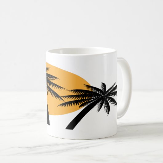 Palm Tree Tasse (VorderseiteRechts)