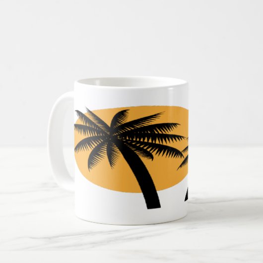 Palm Tree Tasse (Vorderseite Links)
