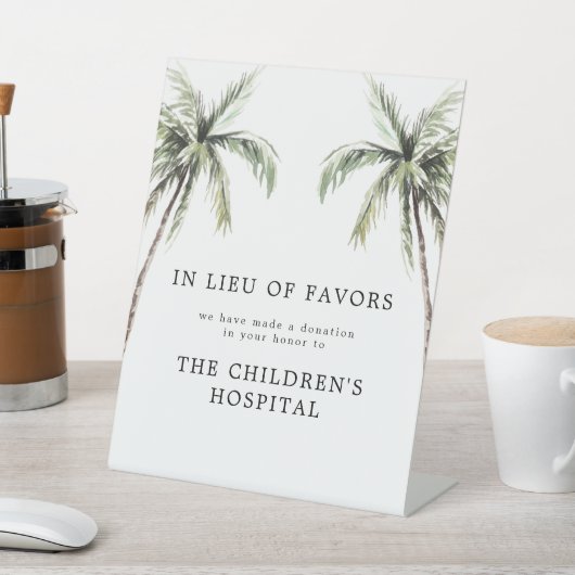 Palm Tree Tropical | anstelle von Favoriten Sockelschild (In SItu)