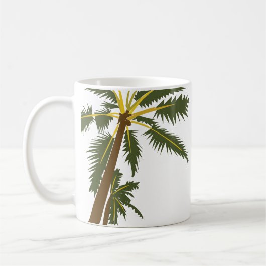 Palm Tree Tropical Beach Kaffeetasse (Links)