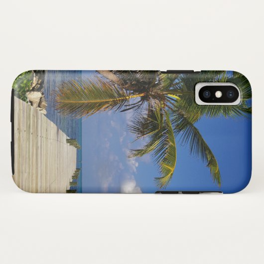 Palm Tree Tropical Beach Ocean Case-Mate iPhone Hülle (Rückseite (Horizontal))