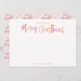 Palm Tree Tropical Christmas Foto Feiertagskarte