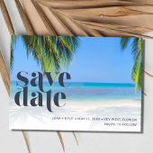 Palm Tree Tropical Foto Beach Hochzeit Save The Date
