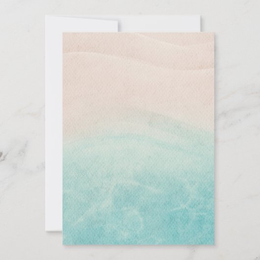 Palm Tree Tropical Hibiskus Summer Sweet 16 Party Einladung (Rückseite)