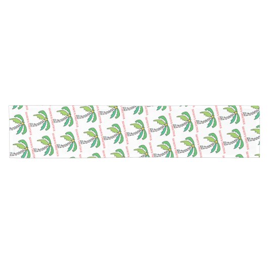 Palm Tree Tropical Holiday Table Runner Kurzer Tischläufer (Horizontal)