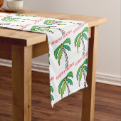 Palm Tree Tropical Holiday Table Runner Kurzer Tischläufer (Beispiel)