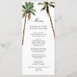 Palm Tree Tropical Island Minimal Beach Hochzeit Menükarte<br><div class="desc">Palm Tree Tropical Island Minimal Beach Wedding Menü Sie können bearbeiten/personalisieren ganze Vorlage. Wenn Sie Hilfe oder passende Produkte benötigen,  kontaktieren Sie mich bitte. Ich freue mich,  die schönsten personalisierten Produkte für Sie zu kreieren!</div>