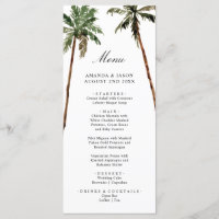 Palm Tree Tropical Island Minimal Beach Hochzeit
