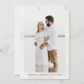 Palm Tree Tropical Island Minimal Beach Rett The D Save The Date (Rückseite)