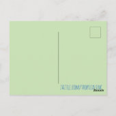 Palm Tree Tropical Island Postkarte (Rückseite)