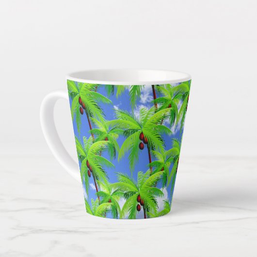 Palm Tree Tropical Milchtasse (Linke Ecke)