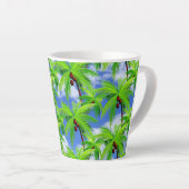 Palm Tree Tropical Milchtasse (Rechte Ecke)