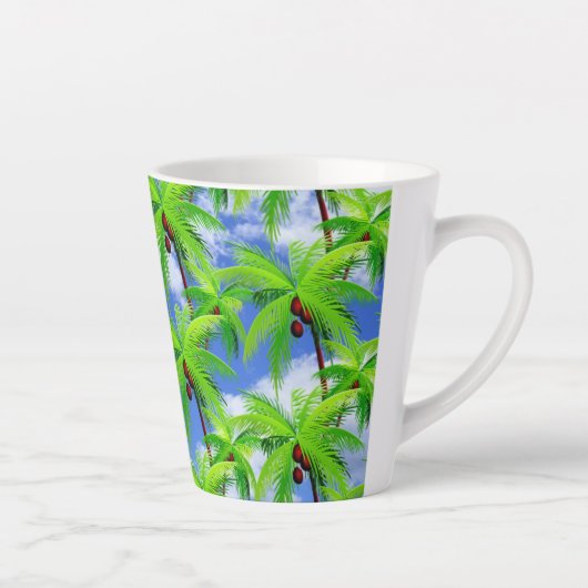 Palm Tree Tropical Milchtasse (Rechts)