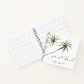 Palm Tree Tropical | Minimal Wedding Guest Book Notizblock (Innenseite)