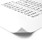 Palm Tree Tropical | Minimale Hochzeitskarte Poster (Ecke)