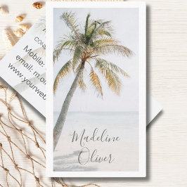 Palm Tree Tropical Modern Visitenkarte