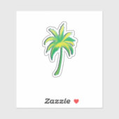 Palm Tree - tropical palm tree sticker (Blatt)