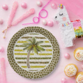 Palm Tree Tropical Pappteller (Party)