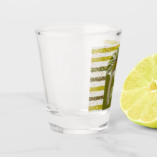 Palm Tree Tropical Schnapsglas (Links)