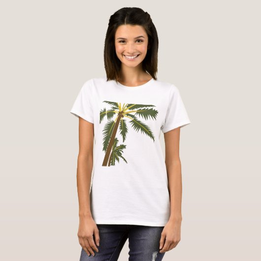 Palm Tree Tropical T-Shirt (Vorne ganz)