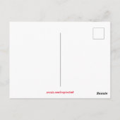 Palm Tree Tropical Thailand Island Bay Postkarte (Rückseite)