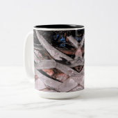 Palm Tree Trunk Zweifarbige Tasse (Vorderseite Links)