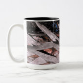 Palm Tree Trunk Zweifarbige Tasse (Links)
