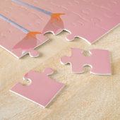 Palm Tree und Flamingo mit Ihrem Namen Puzzle (Seite)