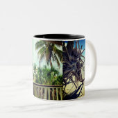 Palm Tree Vacation Life Zweifarbige Tasse (VorderseiteRechts)