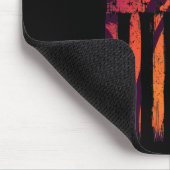 Palm Tree Vintag beängstigende amerikanische Flagg Mousepad (Ecke)