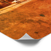 Palm Tree Vintag Style Poster (Ecke)