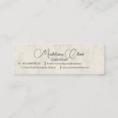 Palm Tree Vintag Tropical Elegante Mini Visitenkarte (Rückseite)