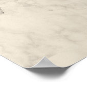 Palm Tree Vintag Tropical Elegante Poster (Ecke)