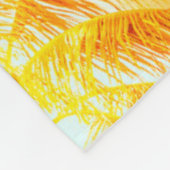 Palm Tree - Vintage Stilbilder und Blitz Fleecedecke (Ecke)