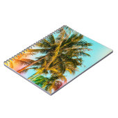 Palm Tree - Vintage Stilbilder und Blitz Notizblock (Linke Seite)