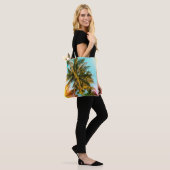 Palm Tree - Vintage Stilbilder und Blitz Tasche (Am Model)