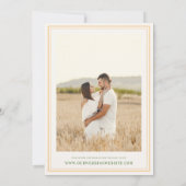 Palm Tree Wappen Monogram Tropical Beach Wedding Einladung (Rückseite)